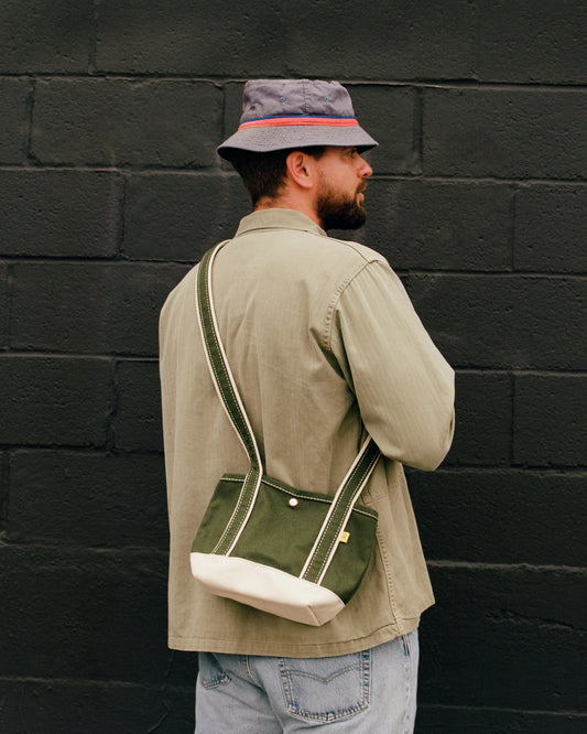 SLING SHOT - MINI - OLIVE & NATURAL
